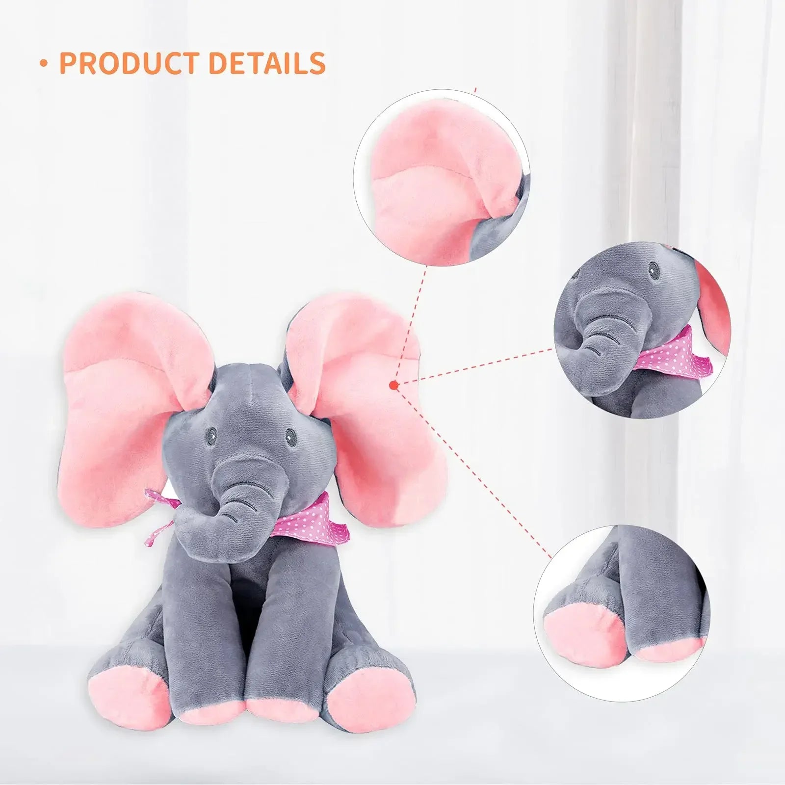 BowLift | Hide and Seek Elephant Plush Toy