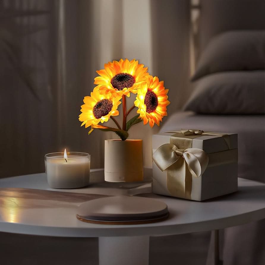 BowLift | Shimmering Sunflower LED Table Lamp