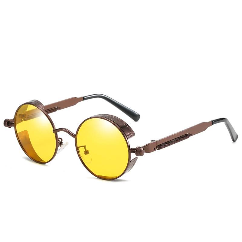 BowLift | Vintage Round Steampunk Sunglasses Polarized UV400