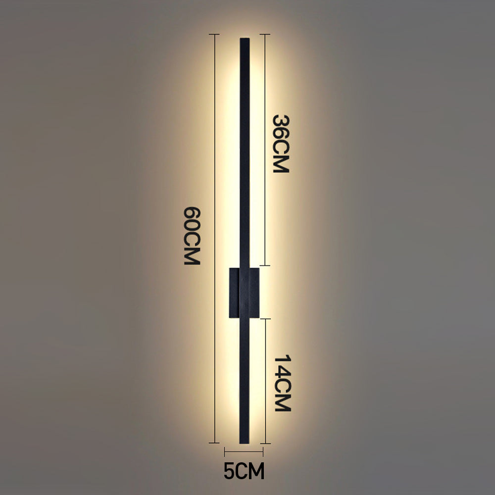 BowLift | Industrial Minimalist Long LED Iron Wall Lights for Contemporary Living Room Décor and Stylish Illumination