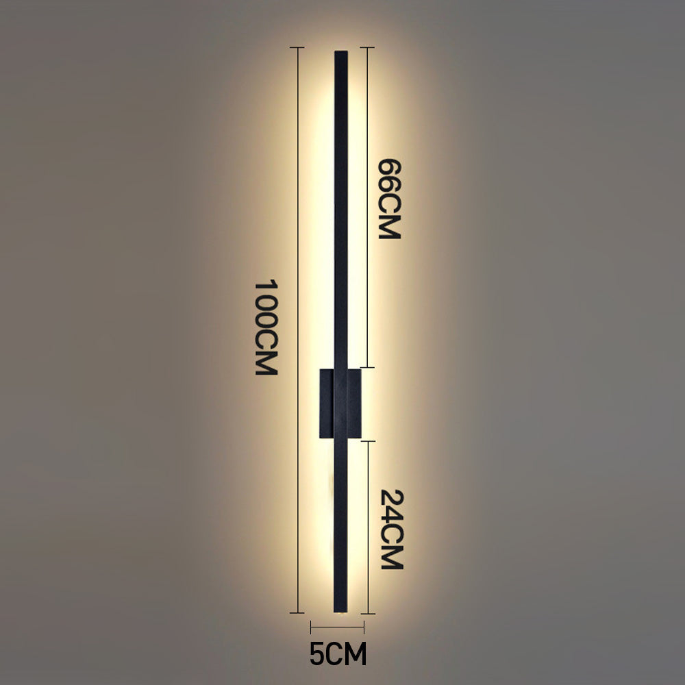 BowLift | Industrial Minimalist Long LED Iron Wall Lights for Contemporary Living Room Décor and Stylish Illumination