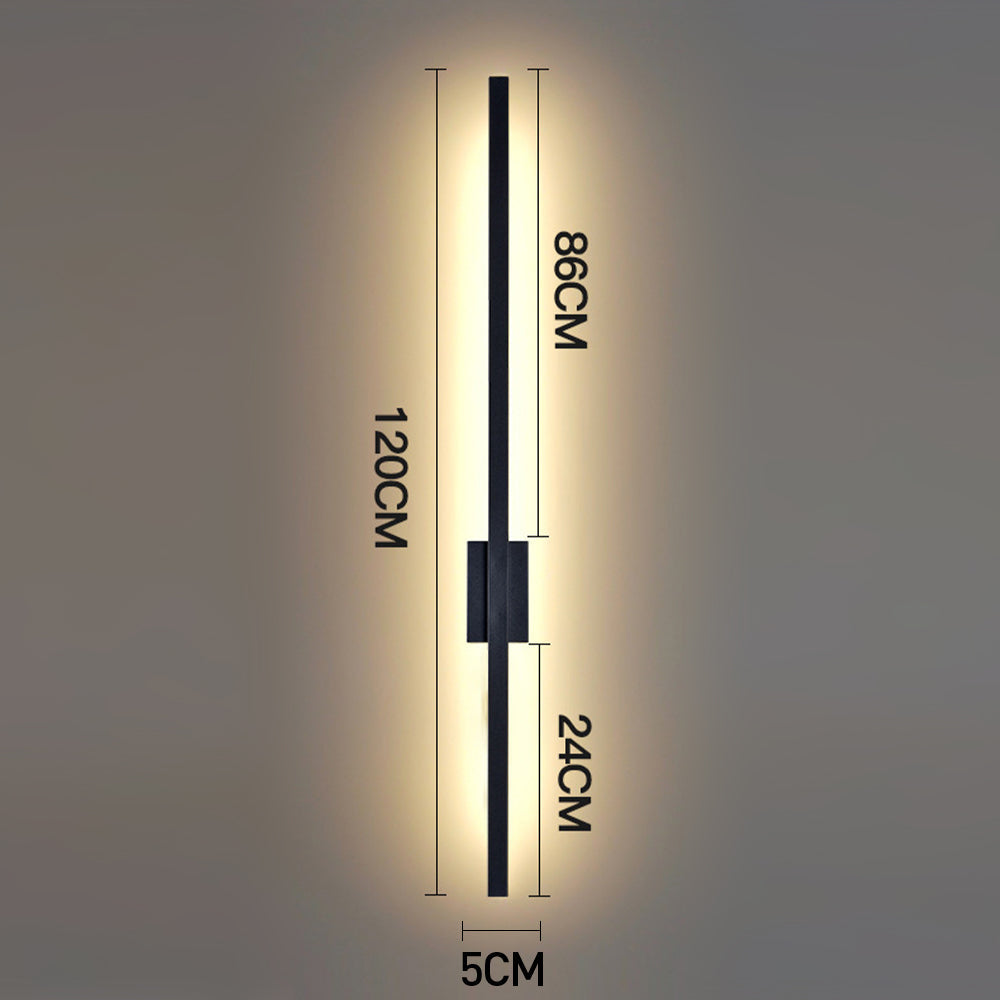 BowLift | Industrial Minimalist Long LED Iron Wall Lights for Contemporary Living Room Décor and Stylish Illumination