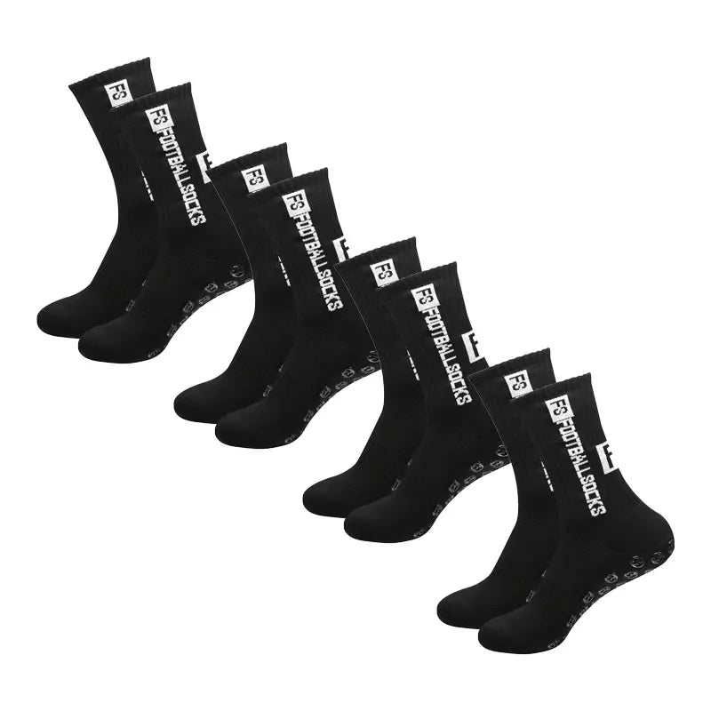 BowLift | 4 pairs of soccer socks sports grip rubber non-slip socks