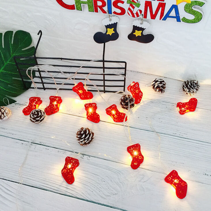 BowLift | Christmas Decorative String Light Painted Bells Elk Battery Box LED Light String Light