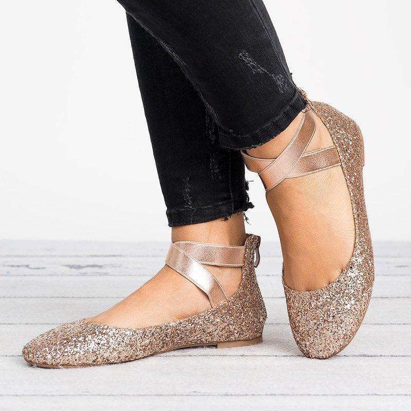 BowLift | Women Pu Nubuck Flat Casual Ballerina Shoes