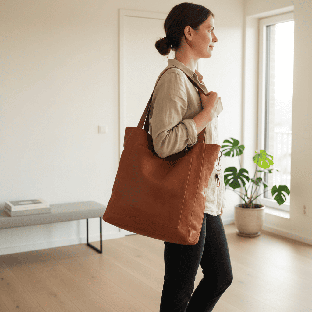 BowLift | Durable Shoulder Bag Made of Soft Genuine Leather