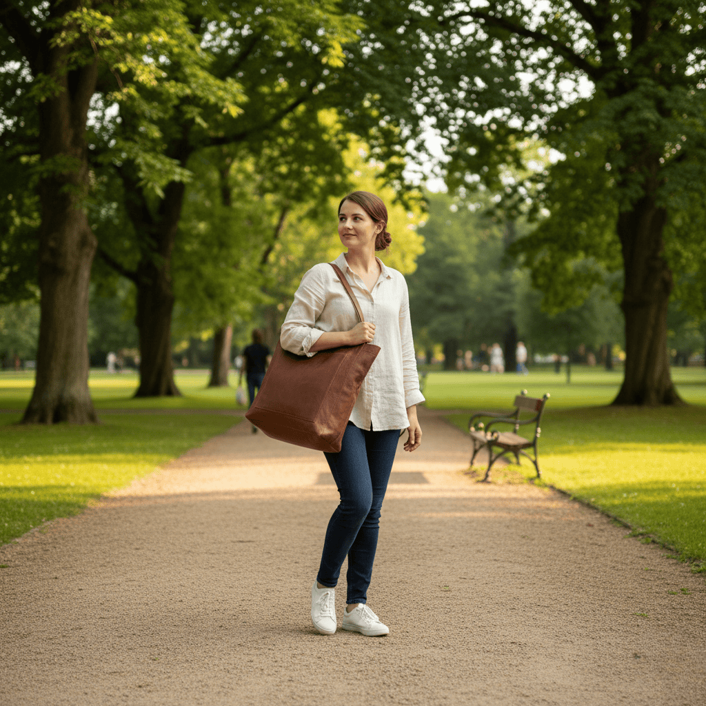 BowLift | Durable Shoulder Bag Made of Soft Genuine Leather
