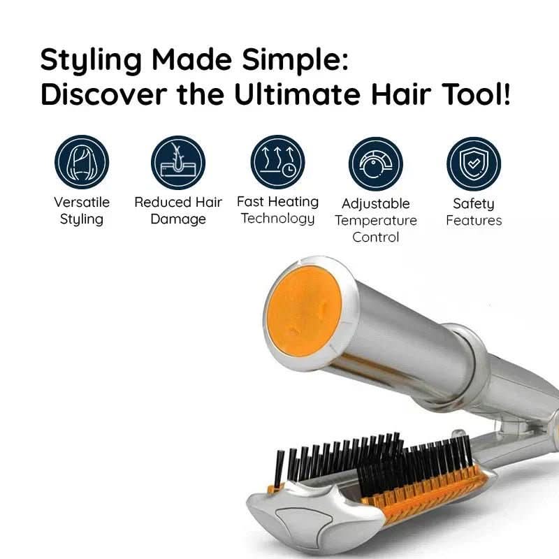 BowLift | 2-in-1 Rotating Hair Brush for Effortless Styling