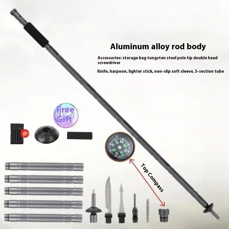 BowLift | Foldable Hiking Pole with Integrated Multitool