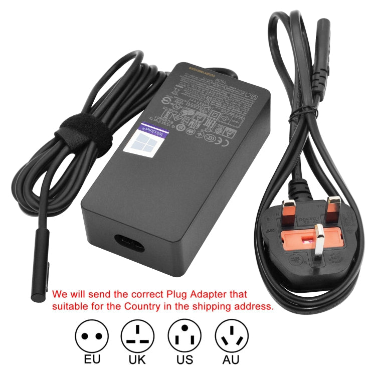 BowLift | 102W Power Adapter Charger 1798 15V 6.33A for Microsoft Surface Book 2