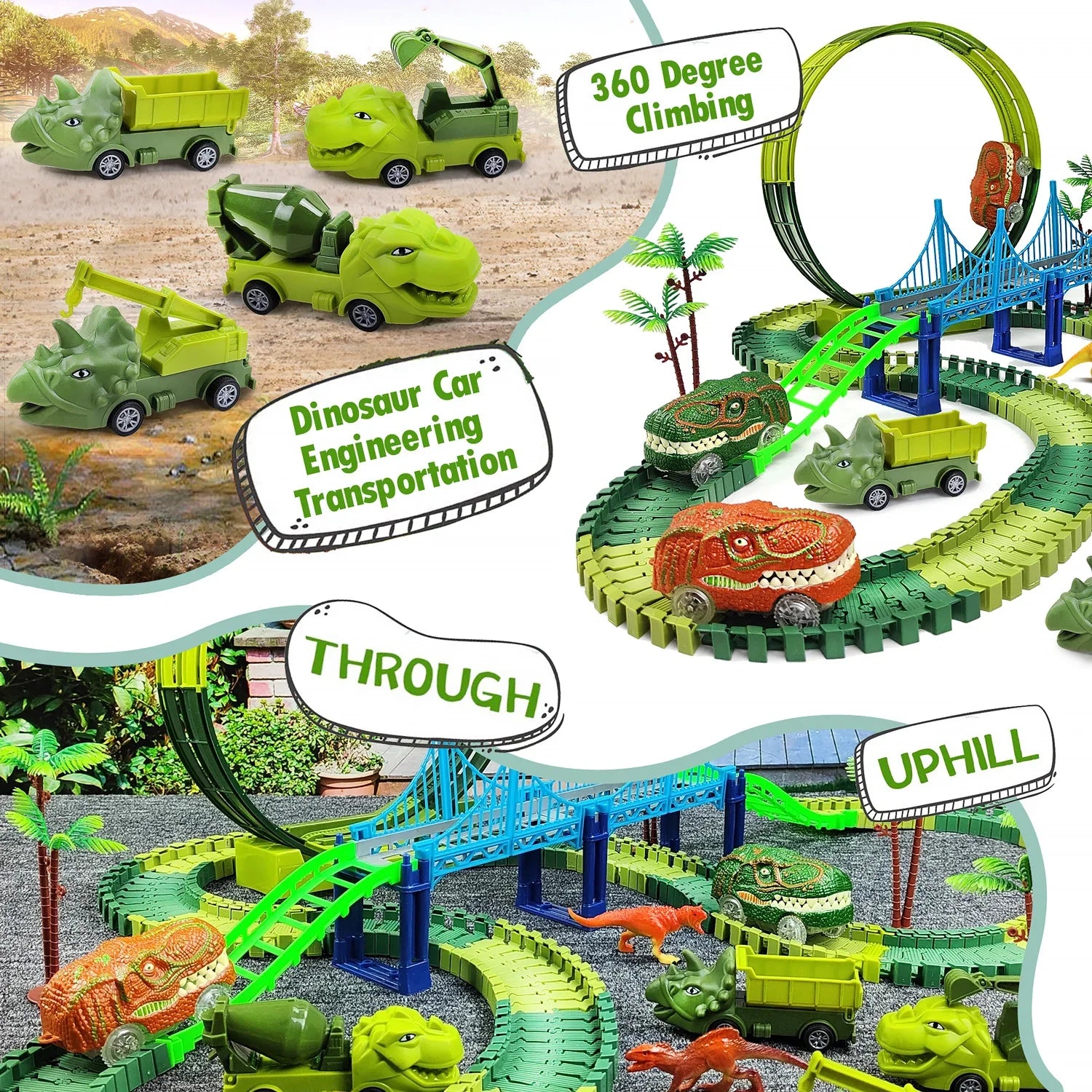 BowLift | Electric Magic Climbing Dinosaur Track Toy