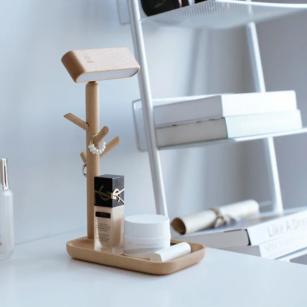 BowLift | Elegant dimmable table lamp with storage