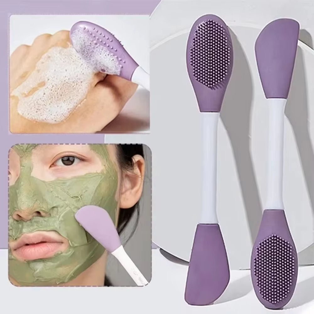 BowLift | Double Head Silicone Face Mask Brush and Facial Pore Cleaner