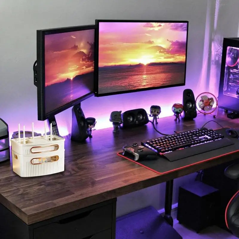 BowLift | Dustproof Decorative Router Storage Box Organizer