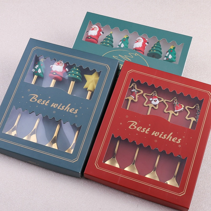 BowLift | 4Pcs Christmas Best Wishes Tableware Set