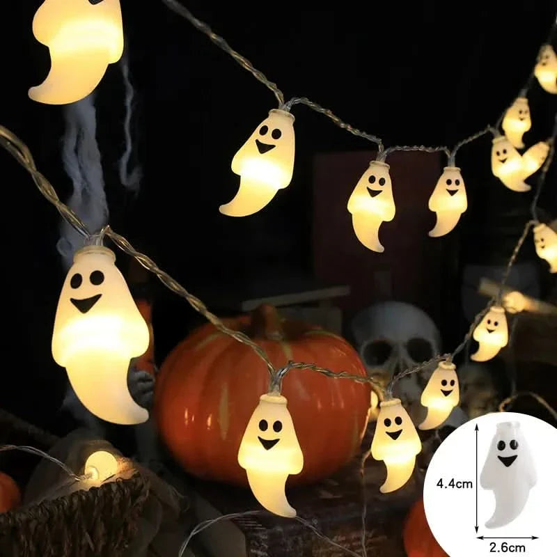 BowLift | Halloween LED Pumpkin & Skull String Lights