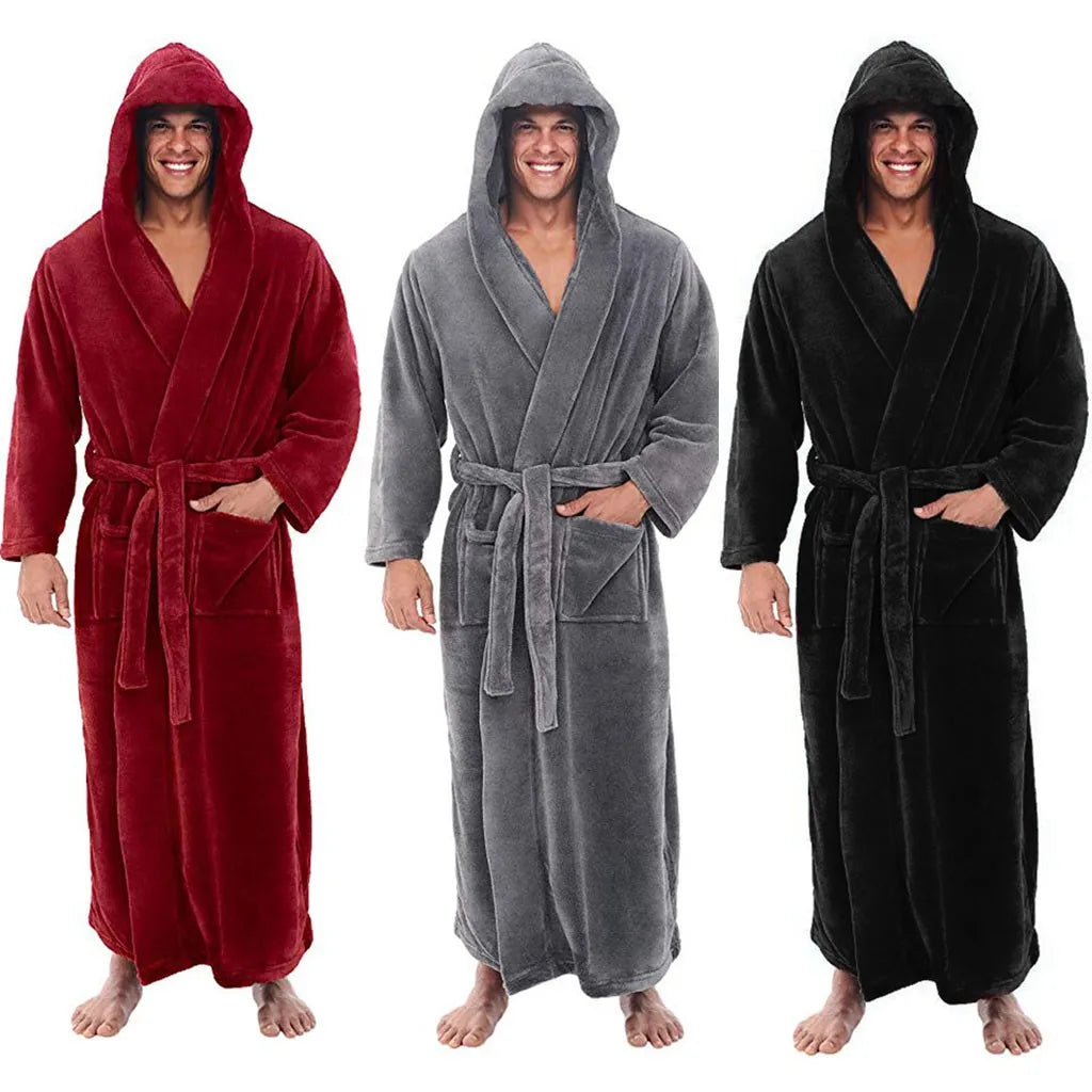 BowLift | HoodedChill – Cozy Bathrobe for Men
