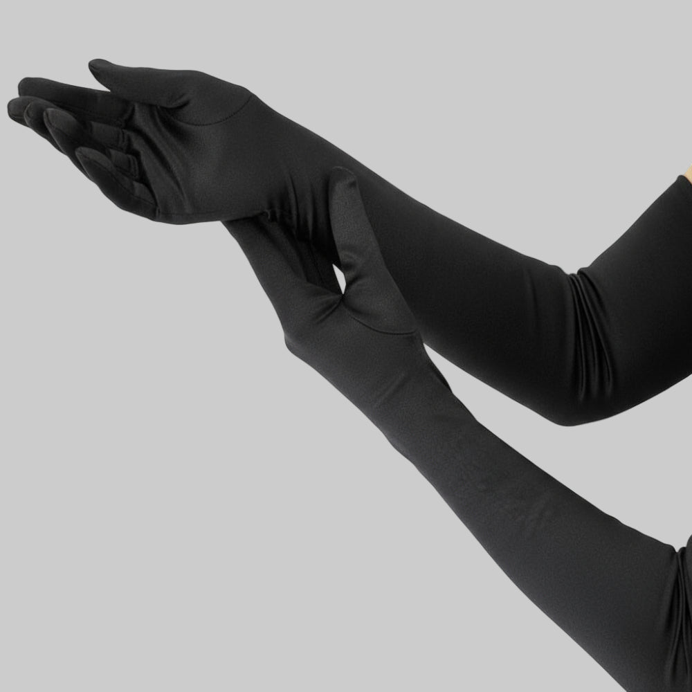BowLift | Satin Opera Gloves Women Long Elbow Length Costume
