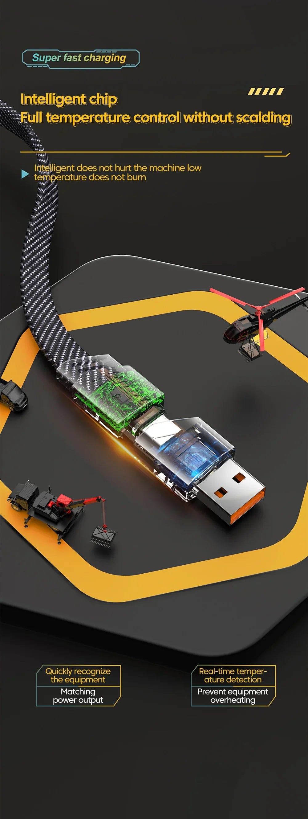 BowLift | Ultra Strong 4 in 1 Fast Charge Data Cable