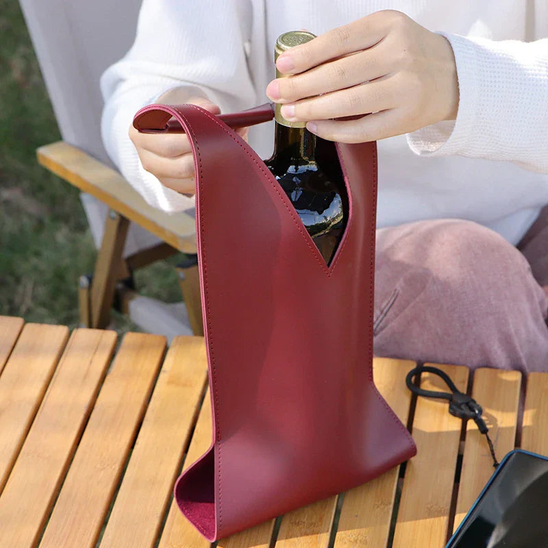 BowLift | Wine Lover Leather Tote