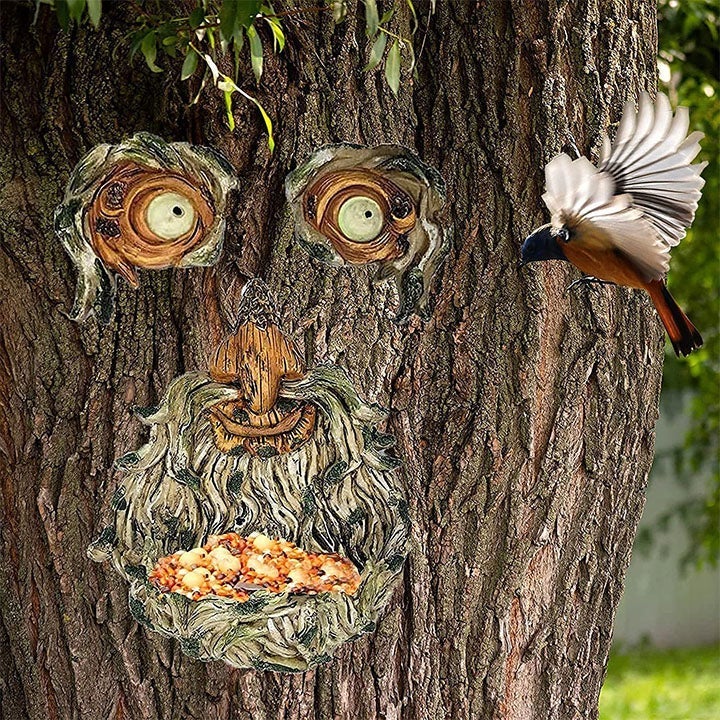 BowLift | Eyes of Nature: Tree Face Bird Feeder Station