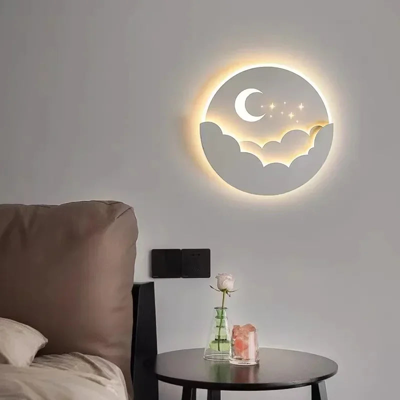 BowLift | Magical LED Wall Lamp – Moon & Stars Night Light