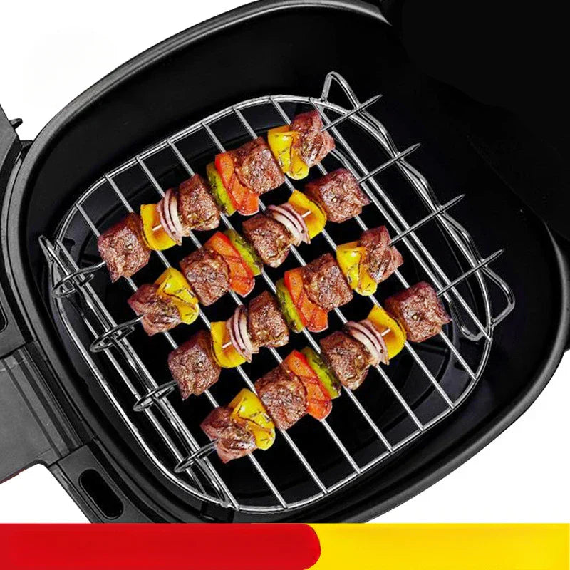 BowLift | Grillessa BBQ Set | Stainless Steel Skewers & Rack | For Grill, Air Fryer & Oven