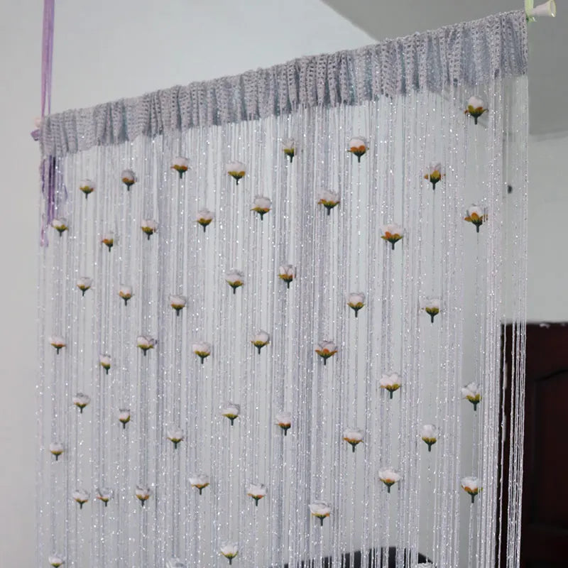 BowLift | Floral Decorative Hanging Room Divider Curtain