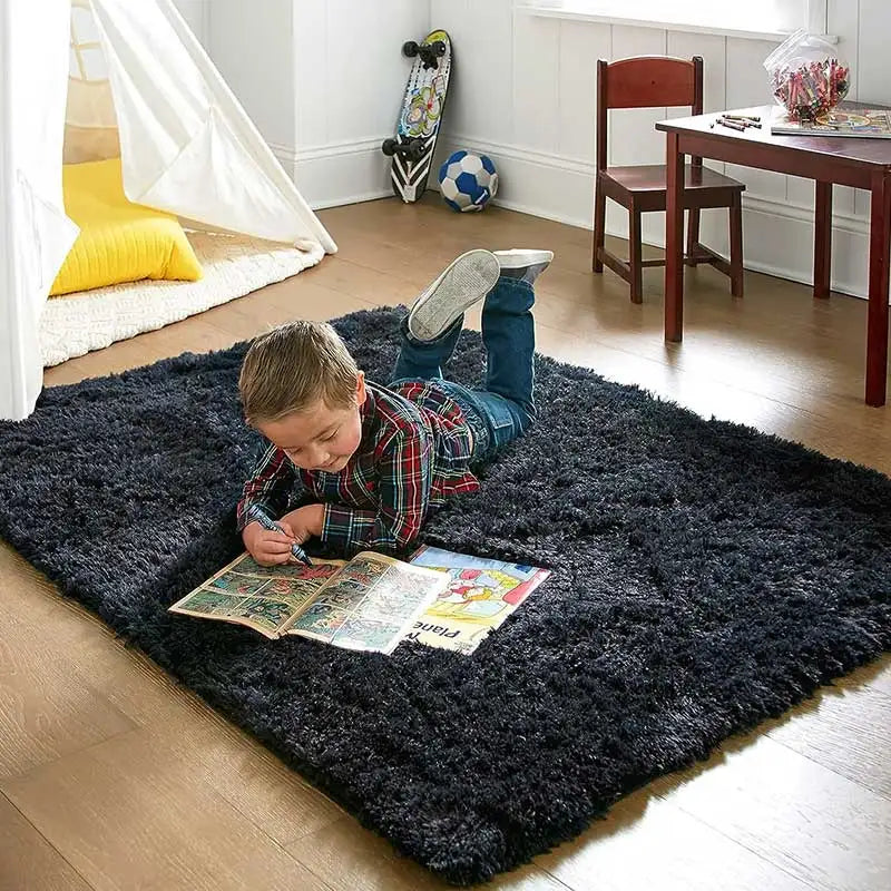 BowLift | Fluffy Ultra Soft Non-Slip Rug with Memory Foam Cushion