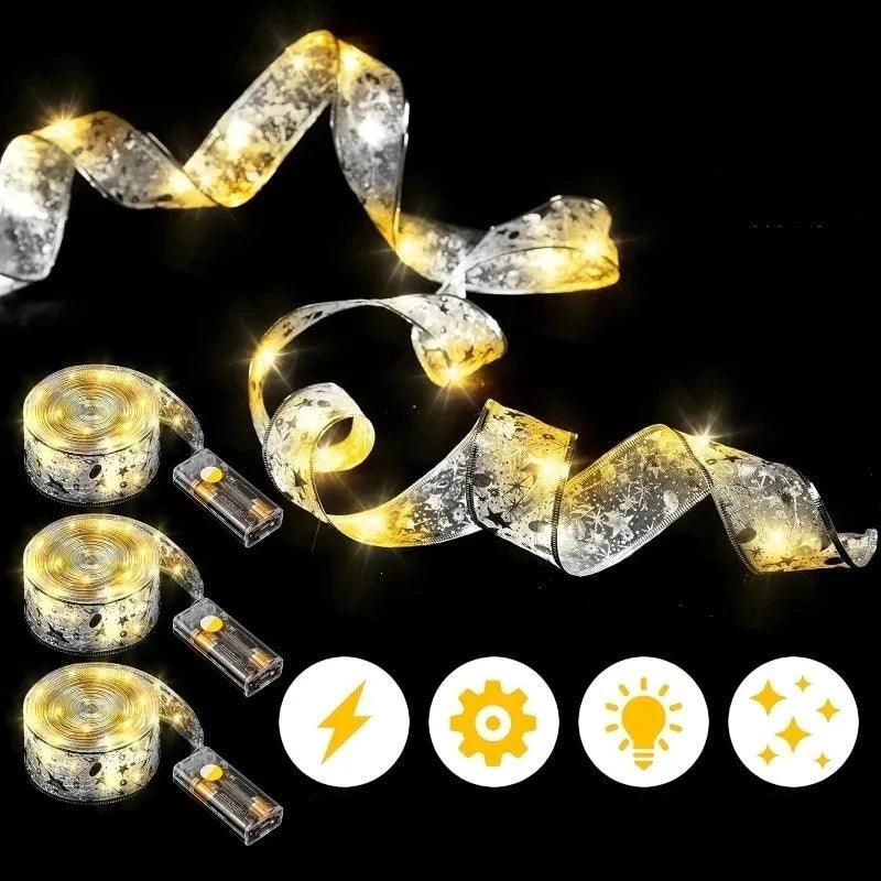 BowLift | Glowing LED Ribbon Pattern Elegant Christmas Decoration