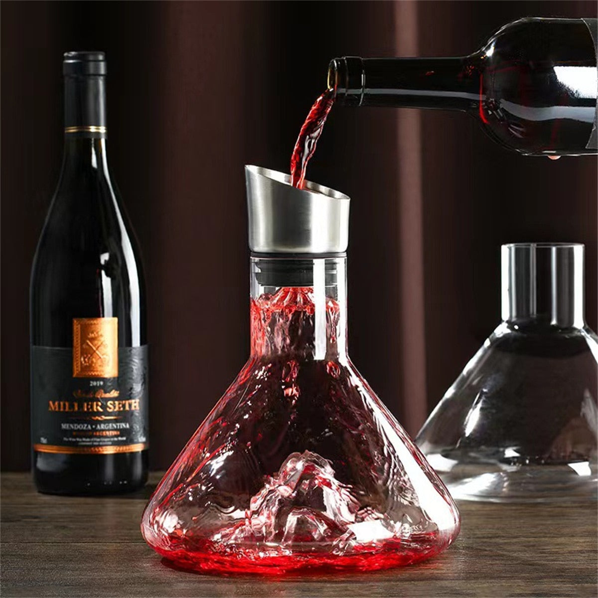 BowLift | Dreamy Mountain Premium Crystal Wine Decanter