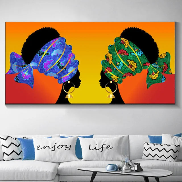 BowLift | Plus Sizes Abstract African Woman Canvas Painting