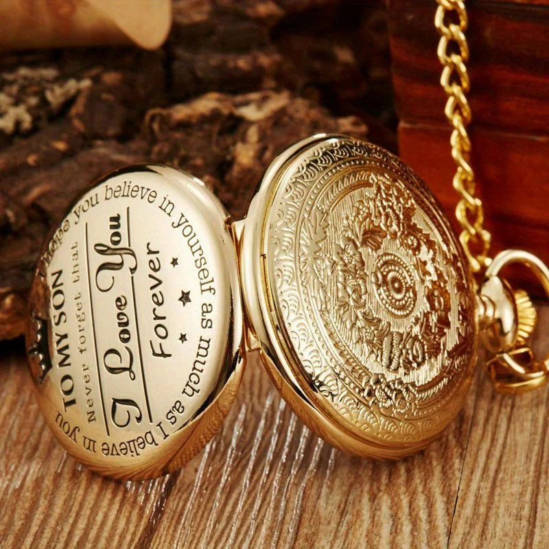 BowLift | Engraved Vintage Pocket Watch