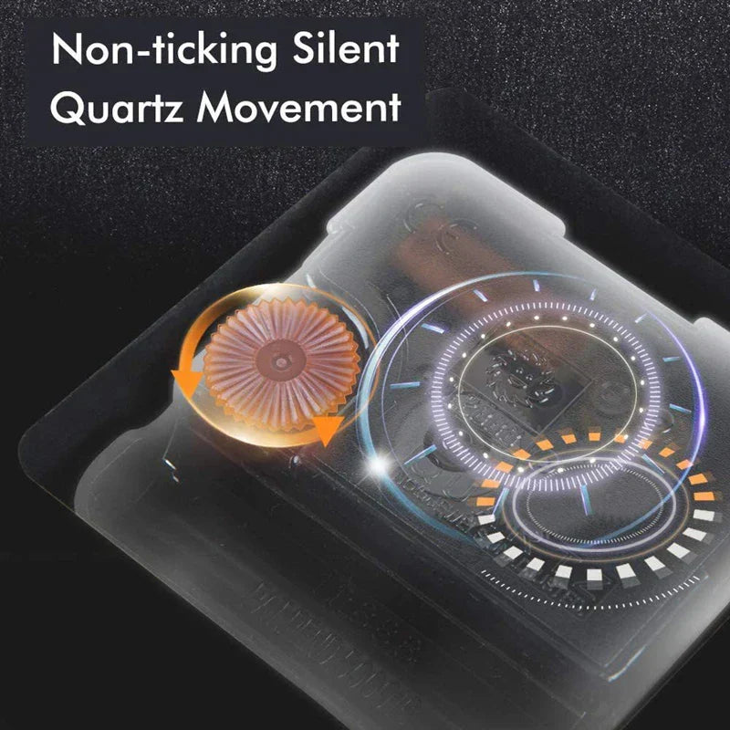 BowLift | Silent wall clock made of acrylic and wood