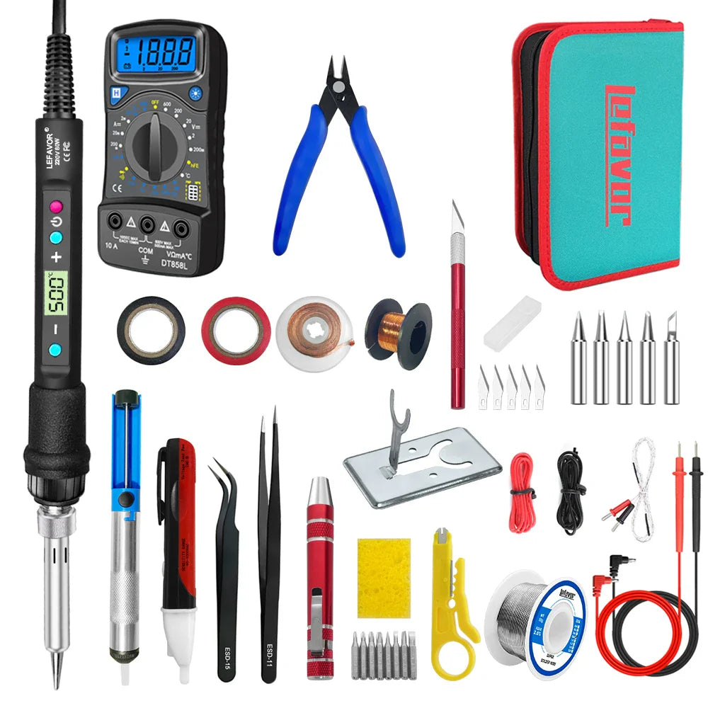 BowLift | Digital Display 80W Soldering Iron Set with Adjustable Temperature – Fusion
