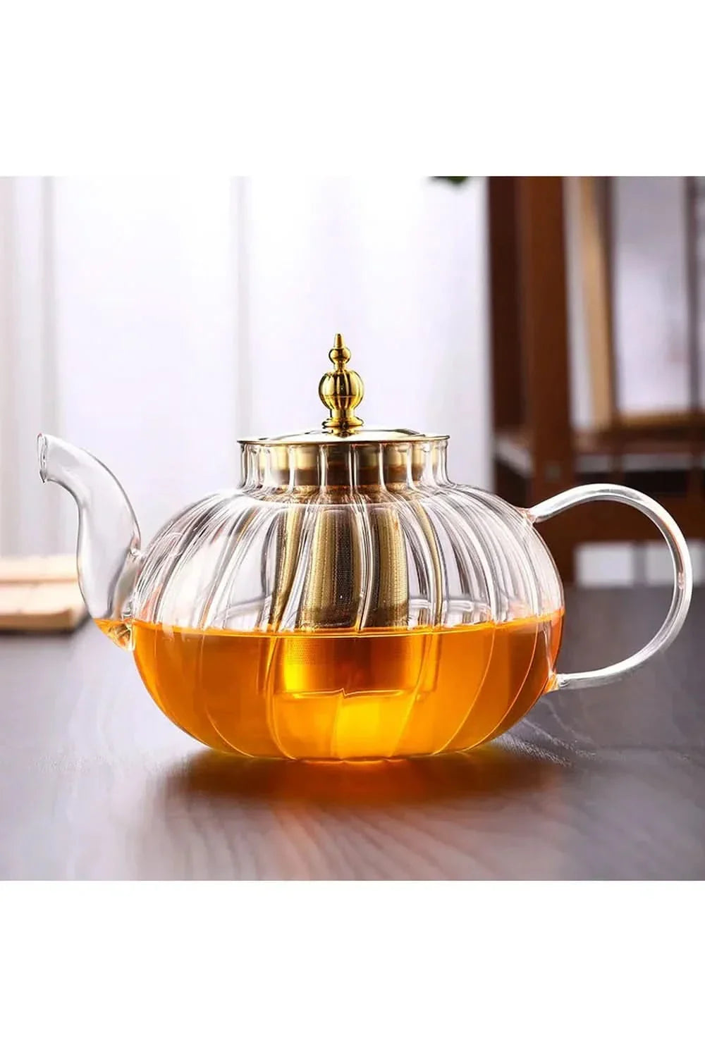 BowLift | Glass Teapot with Infuser and Lid for Loose Tea