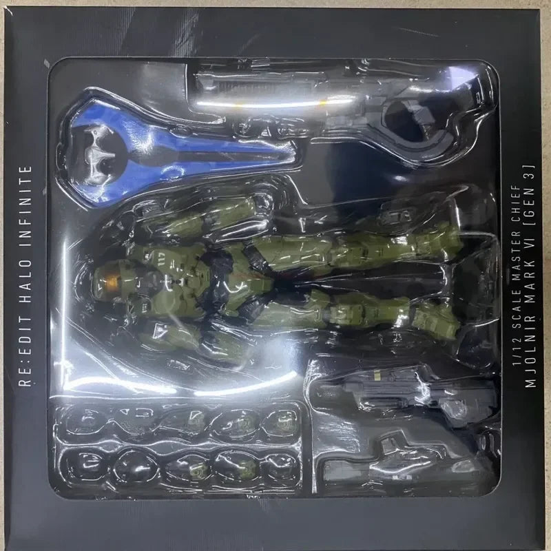 BowLift | 18cm Halo Infinite Master Chief Mjolnir Mk Vi 1/12 scale 17.5cm 6" action figure Re:edit Gen.3 117 Ko's 1000 model dolls toys