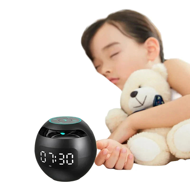 BowLift | Digital LED Alarm Clock with Bluetooth Speaker & Colorful Night Light β Motion Sensor, Rechargeable, 5W Sound