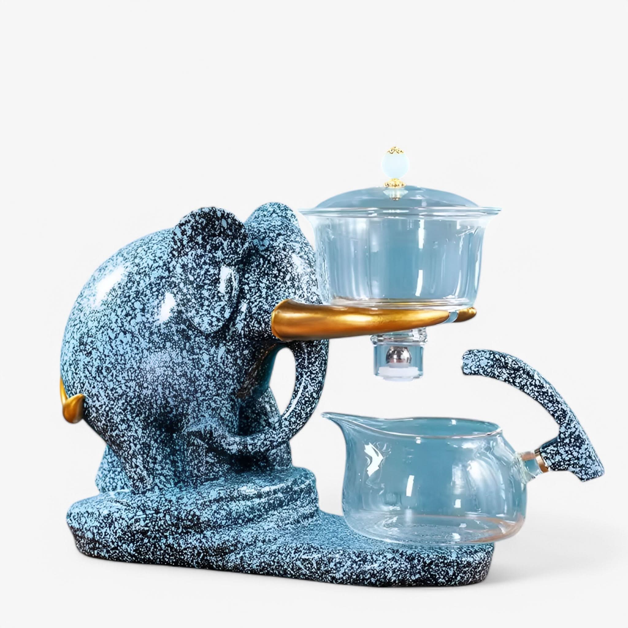 BowLift | Elephant Glass Tea Set with Heat-Resistant Pot