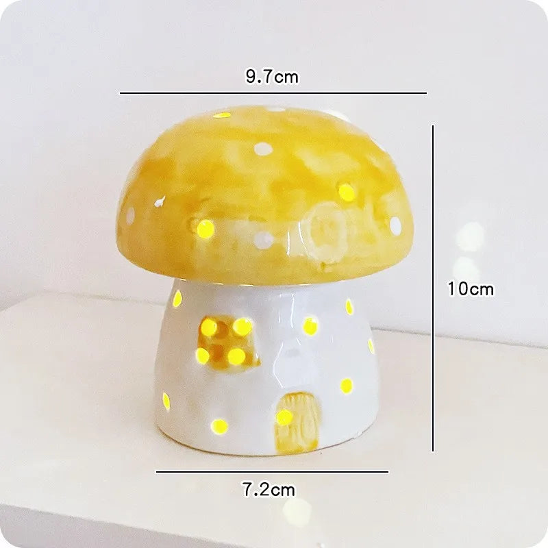 BowLift | Dreamy Mushroom Shape Ceramic Bedside Lamp