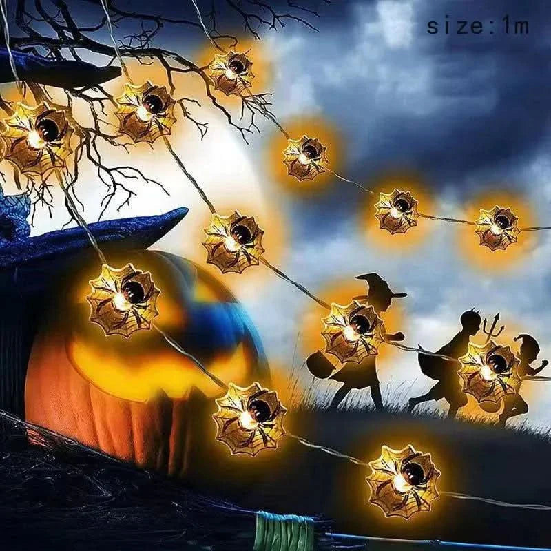 BowLift | Halloween LED Pumpkin & Skull String Lights