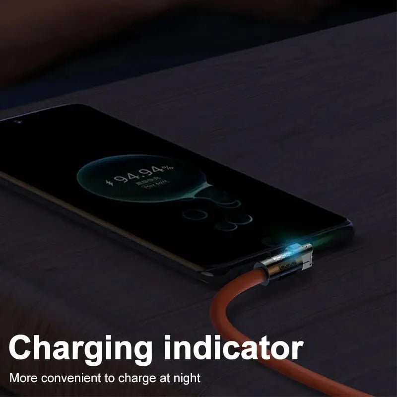 BowLift | Fast charging durable 120W Redatable USB data cable with connector