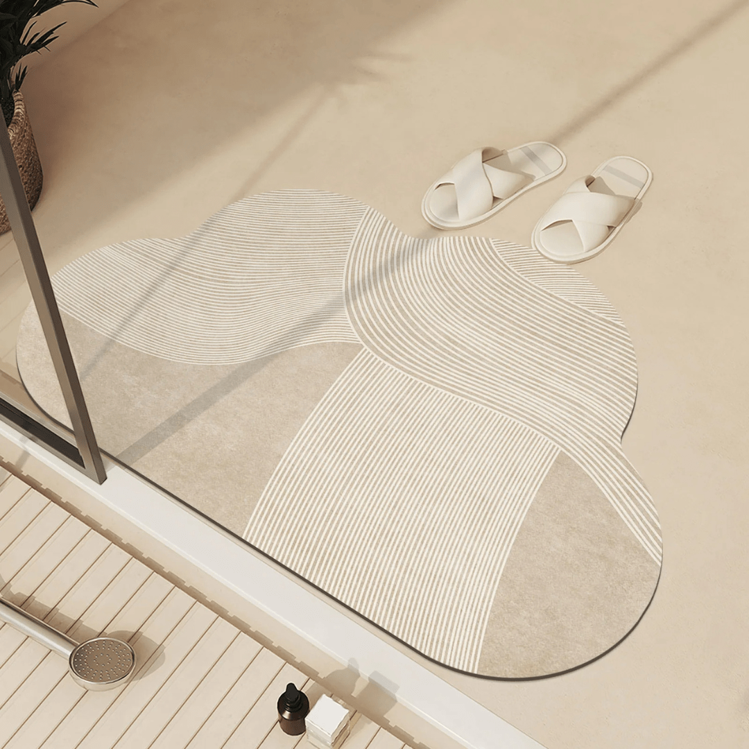 BowLift | Drying Floor Mat | Non-Slip & Absorbent | Modern Design for Bathroom & Kitchen