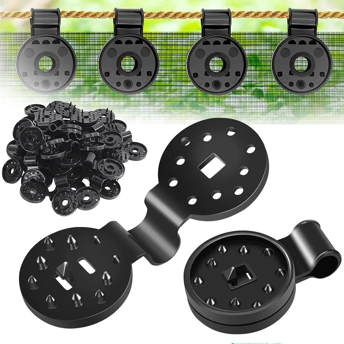 BowLift | Heavy-duty sunshade clamps for stable net attachment