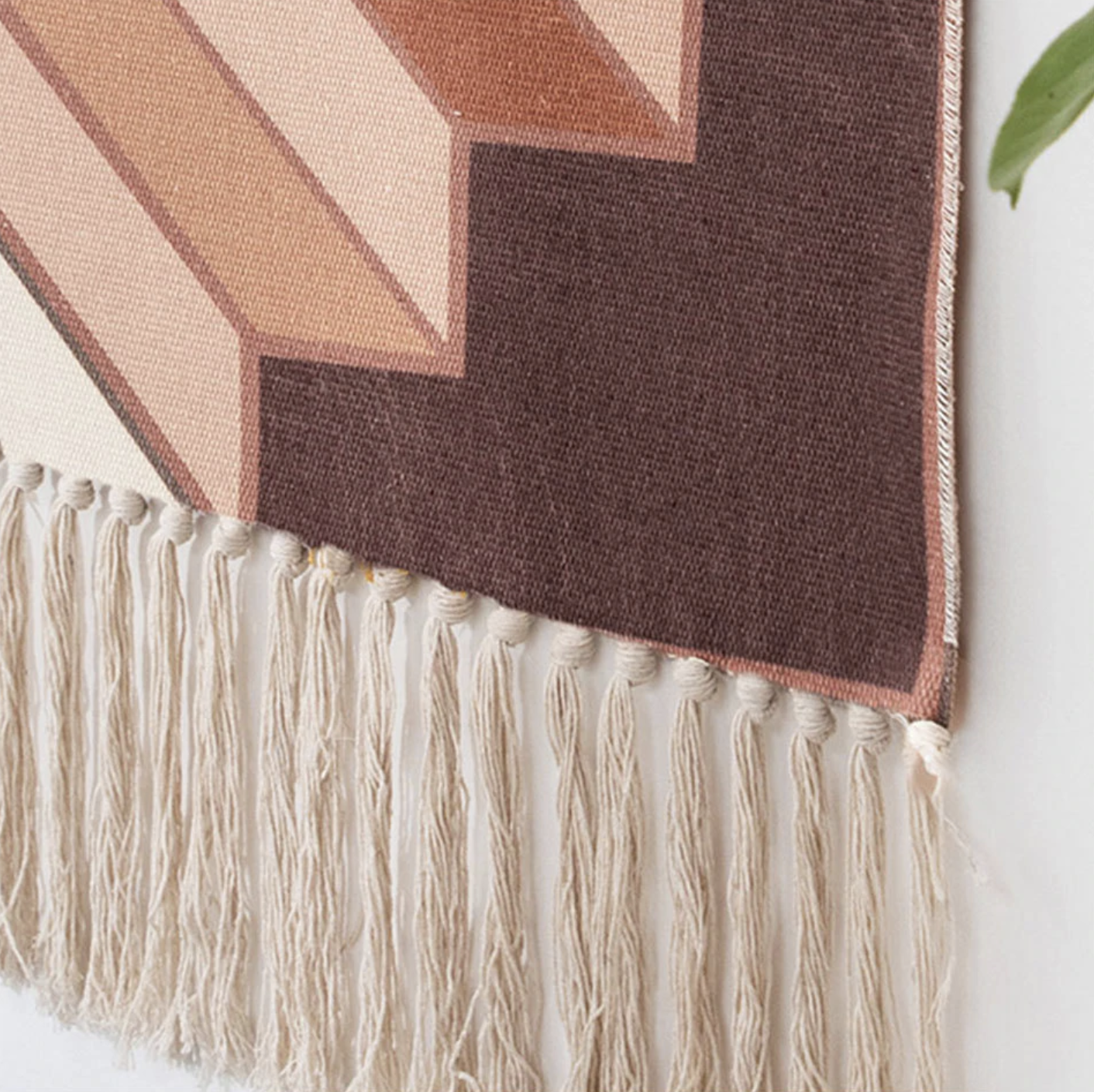 BowLift | Handwoven Cotton Wall Tapestry with Geometric Pattern