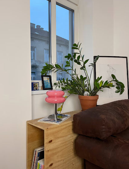 BowLift | LueurRose – Retro Table Lamp with Dimmable LED and USB