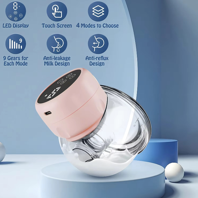 BowLift | Wearable Electric Breast Pump with 3 Modes & Rechargeable Design