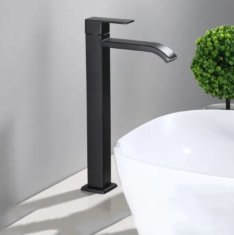 BowLift | Matte black cold water single faucets for sink installation