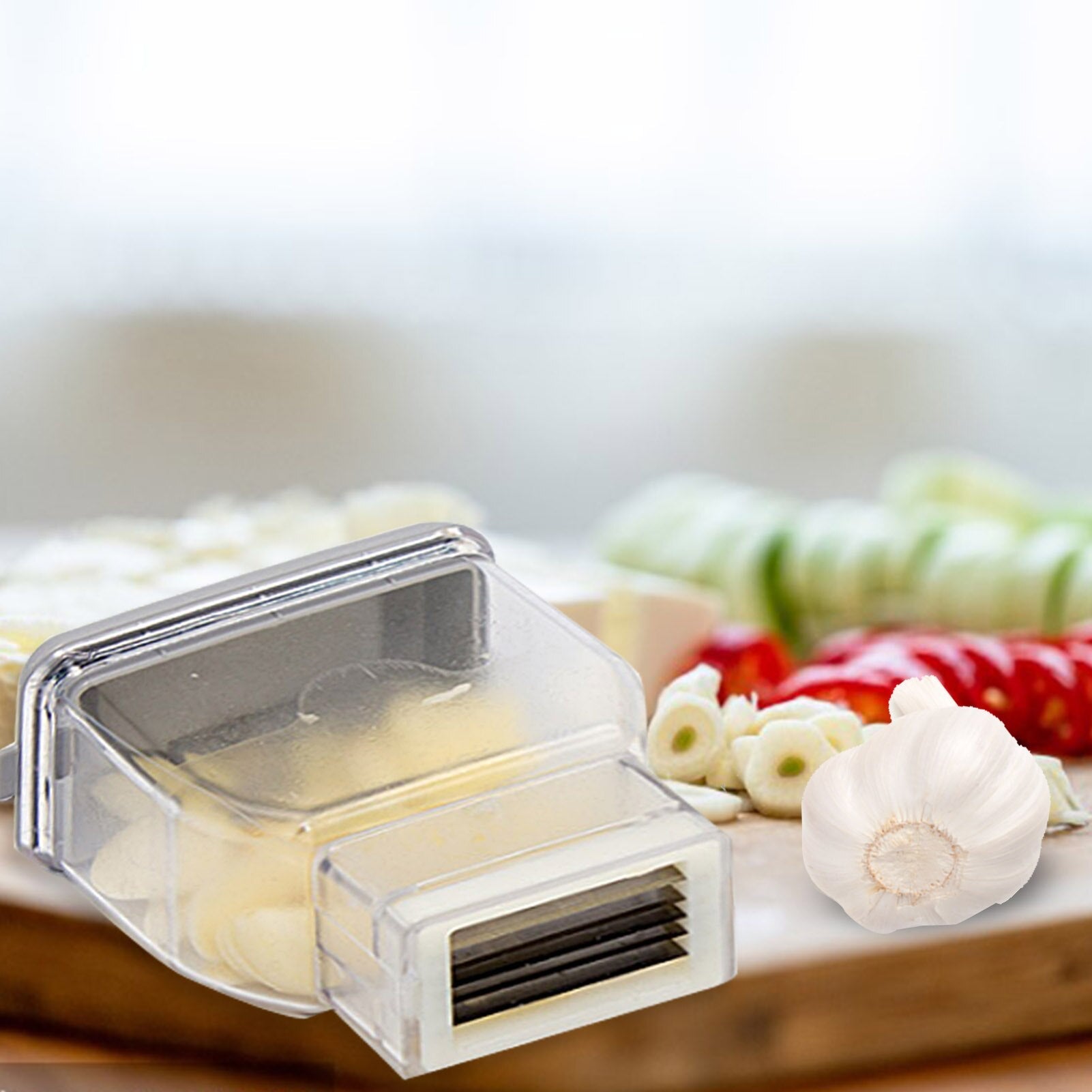 BowLift | Stainless Steel Manual Garlic Slicer