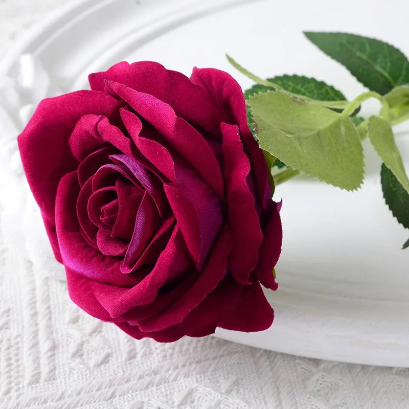 BowLift | 20 pieces Realistic Velvet Silk Rose Bouquet